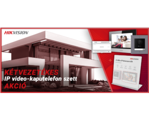HIKVISION kétvezetékes IP-video kaputelefon szett akció!