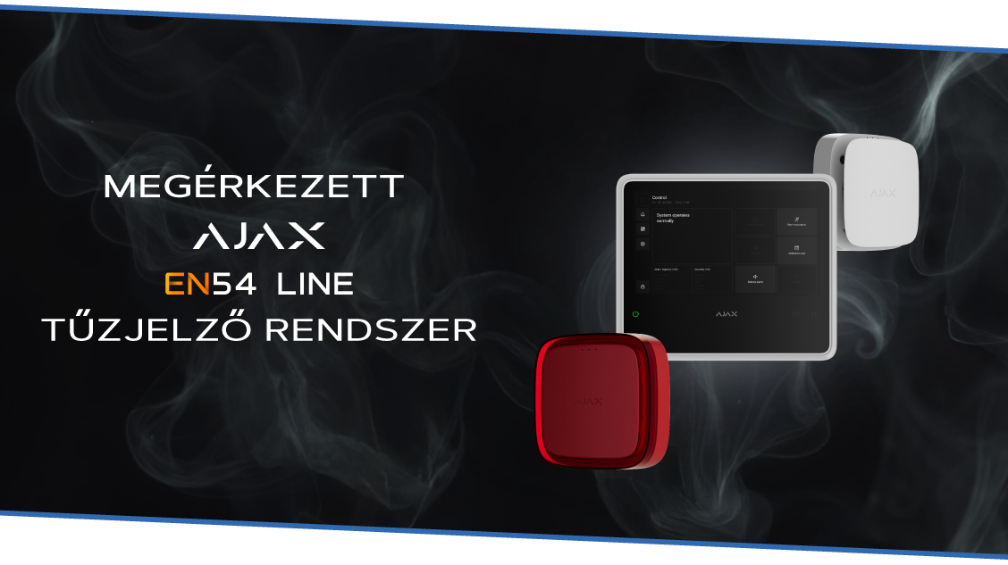 MEGÉRKEZETT AZ AJAX VEZETÉK NÉLKÜLI TŰZJELZŐ RENDSZERE
